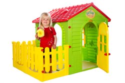Legehuset "Garden House" med stakit